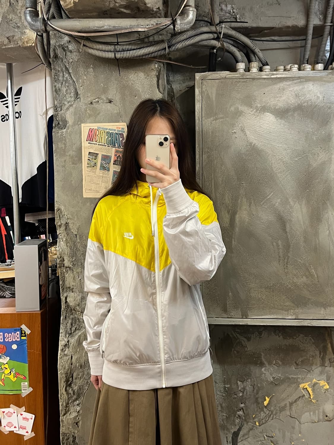 나이키 바람막이 옐로우 L #csz952 상품이미지2