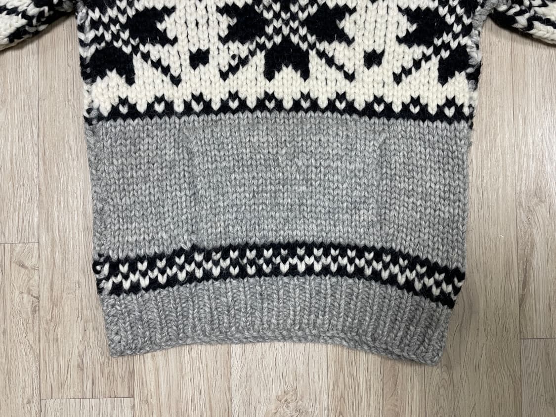 95) 핸드메이드 코위찬 헤비울 노르딕 숄카라 스웨터(RRL&LVC&폴로 상품이미지4