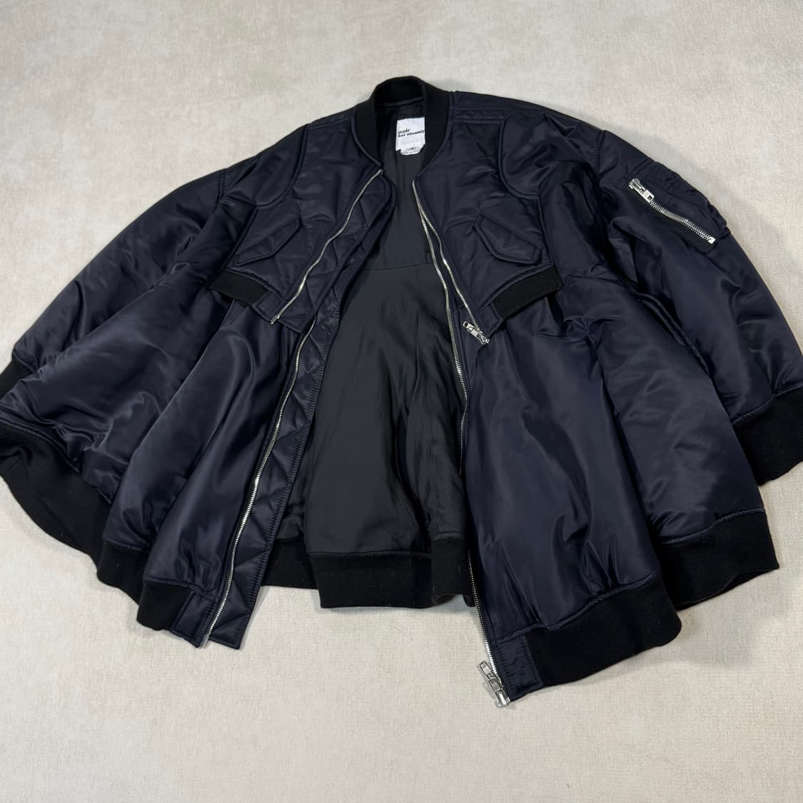 Black Bomber MA-1 Jacket 상품이미지2