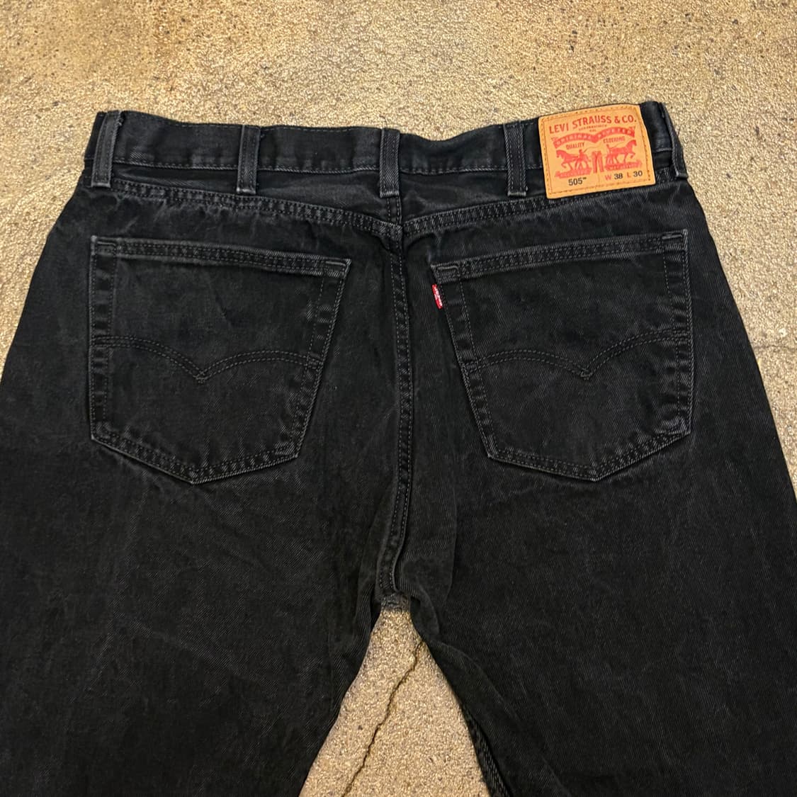 00s 미국 빈티지 리바이스 505 블랙진 청바지 상품이미지5