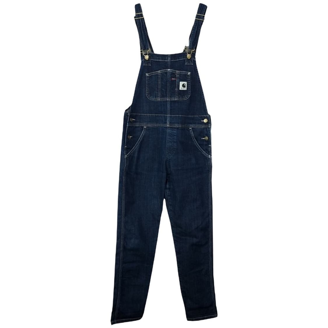 [칼하트 윕] 로고 패치 데님 멜빵 바지 오버올 M20095 상품이미지2