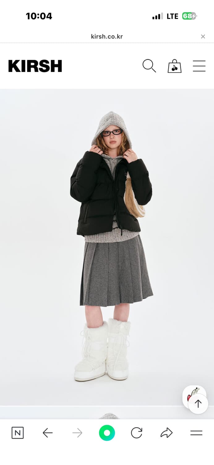 키르시 토글 포인트 무스탕 핸드백 상품이미지5