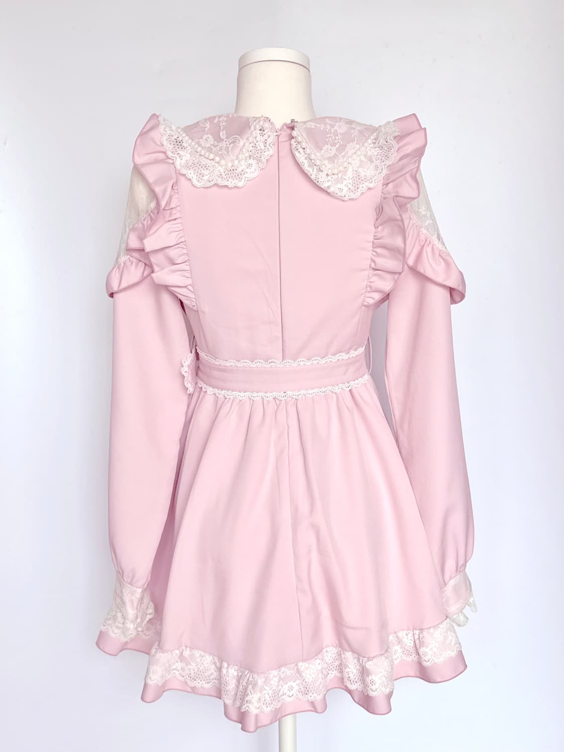 디어마이러브 디마럽 하트버튼 펄체인 딸기우유원피스 상품이미지3