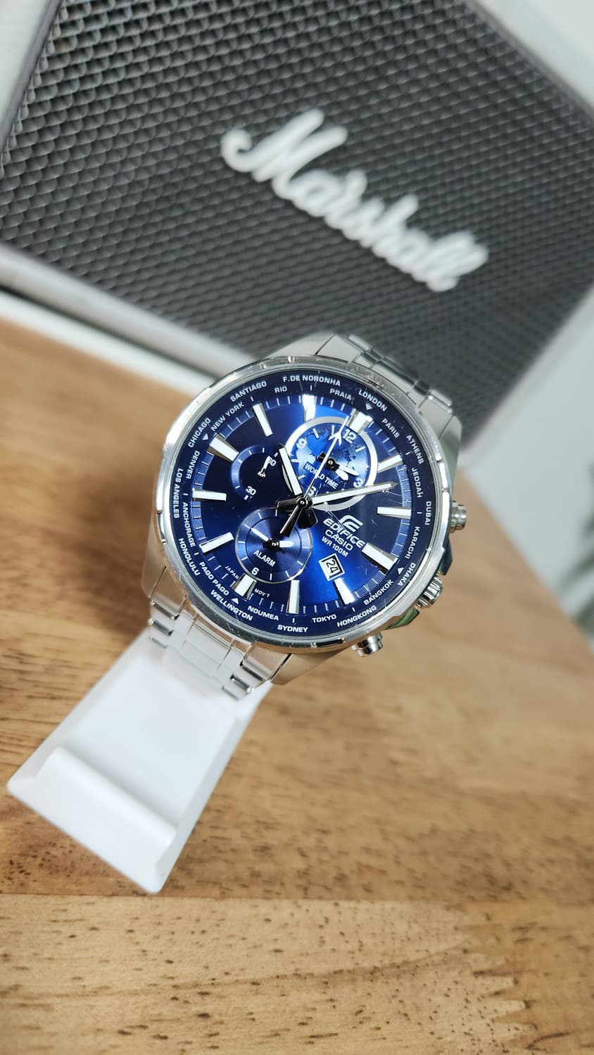 # CASIO 카시오 에디피스 월드타임 남성명품 시계 급처 / 청판 상품이미지1