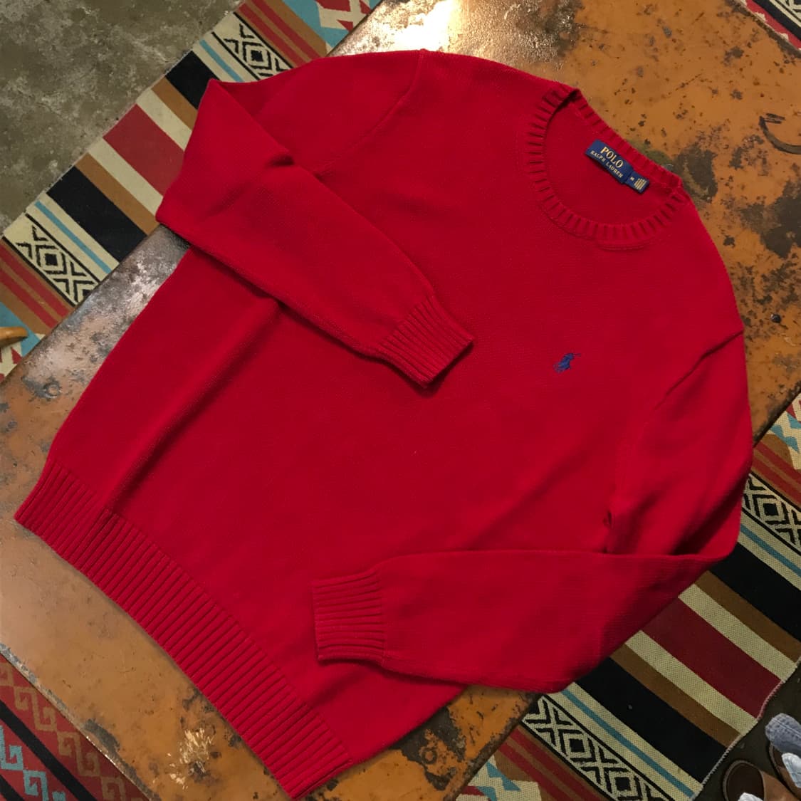 폴로랄프로렌 레드 코튼 니트 남성 105 사이즈 상품이미지2