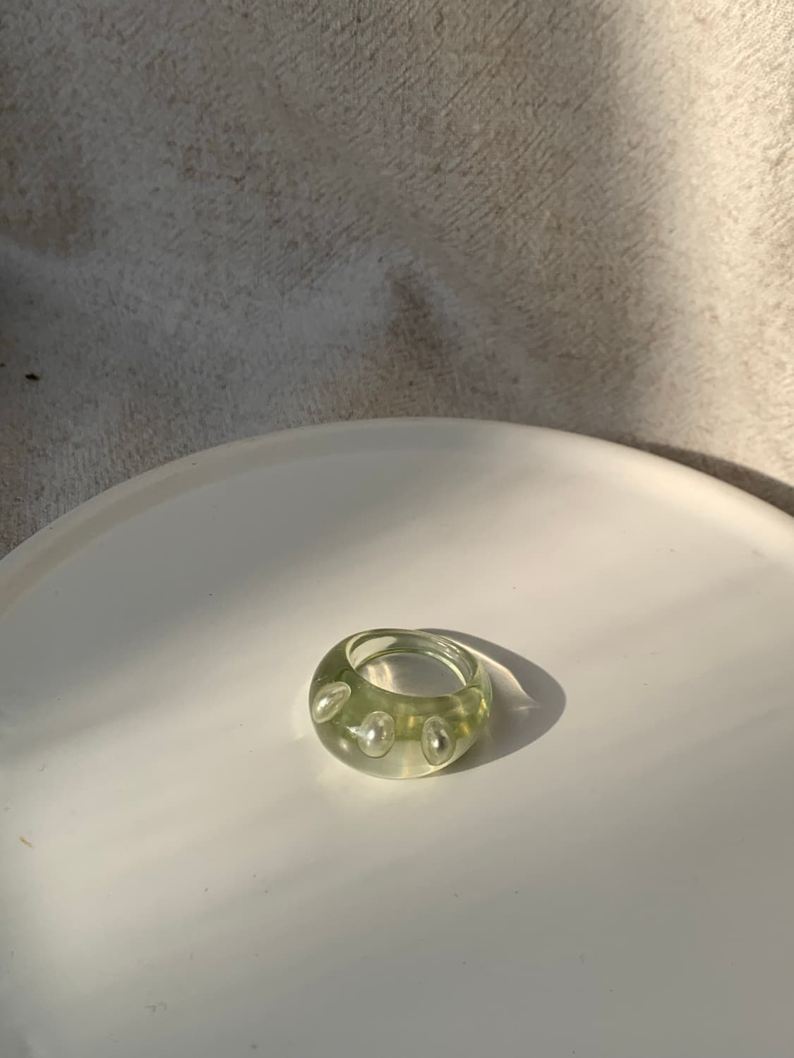 Pearl translucent ring 상품이미지1