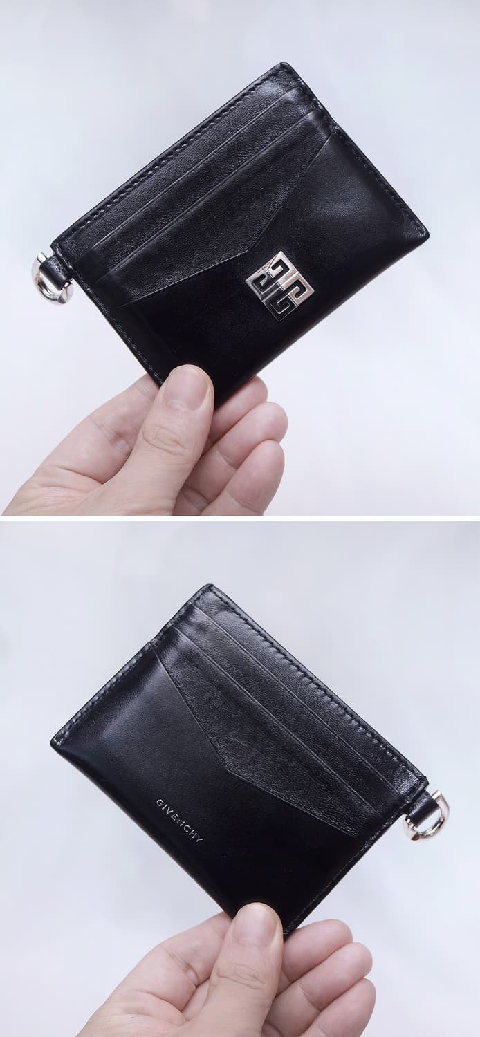 지방시 (GIVENCHY) 4G 메탈로고 은장 블랙 카드지갑 상품이미지3