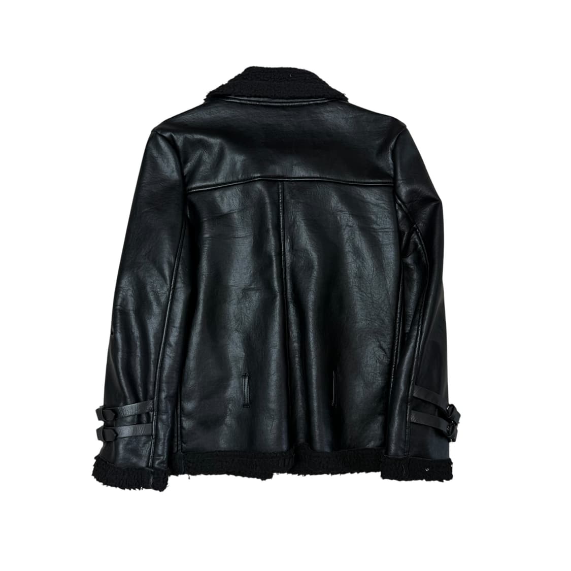 페이크 레더 무스탕 자켓 상품이미지2