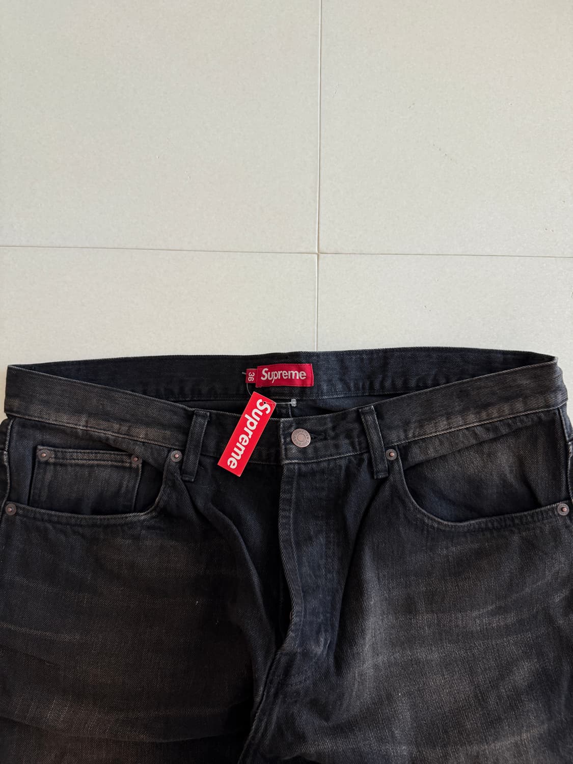 슈프림 데님팬츠 36 상품이미지3