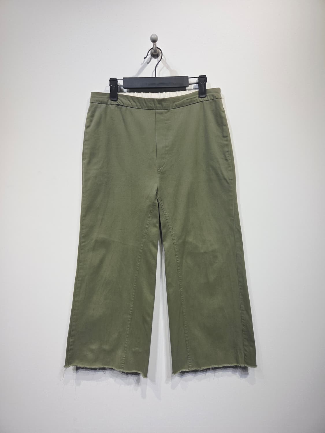 SIBEL SARAL 사이벨사랄 올리브 와이드 밴딩 팬츠 상품이미지2