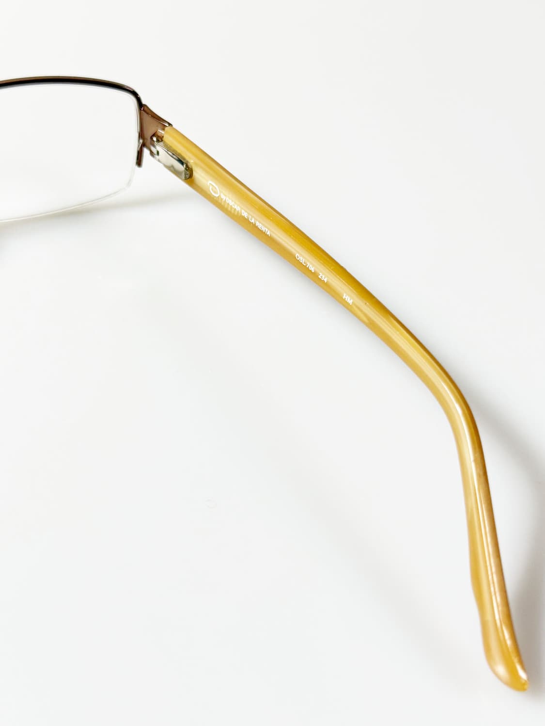 OSCAR De La Renta 반무테 스퀘어 메탈 빈티지 안경 상품이미지6