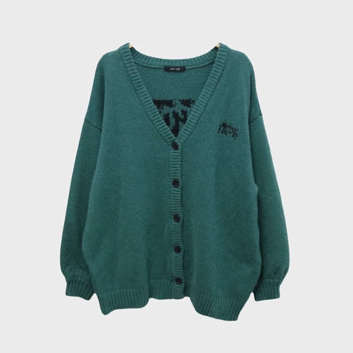CHIP CLIP 부클 그린 가디건 61208 상품이미지2
