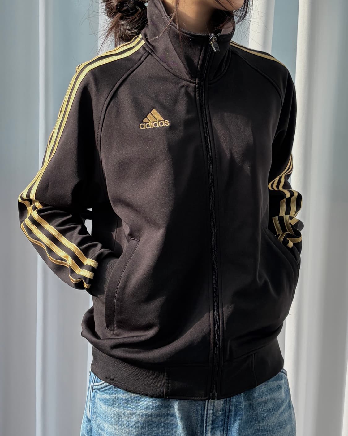 [S]아디다스 마샬아츠 검골 블랙 골드 트랙탑 져지 상품이미지1