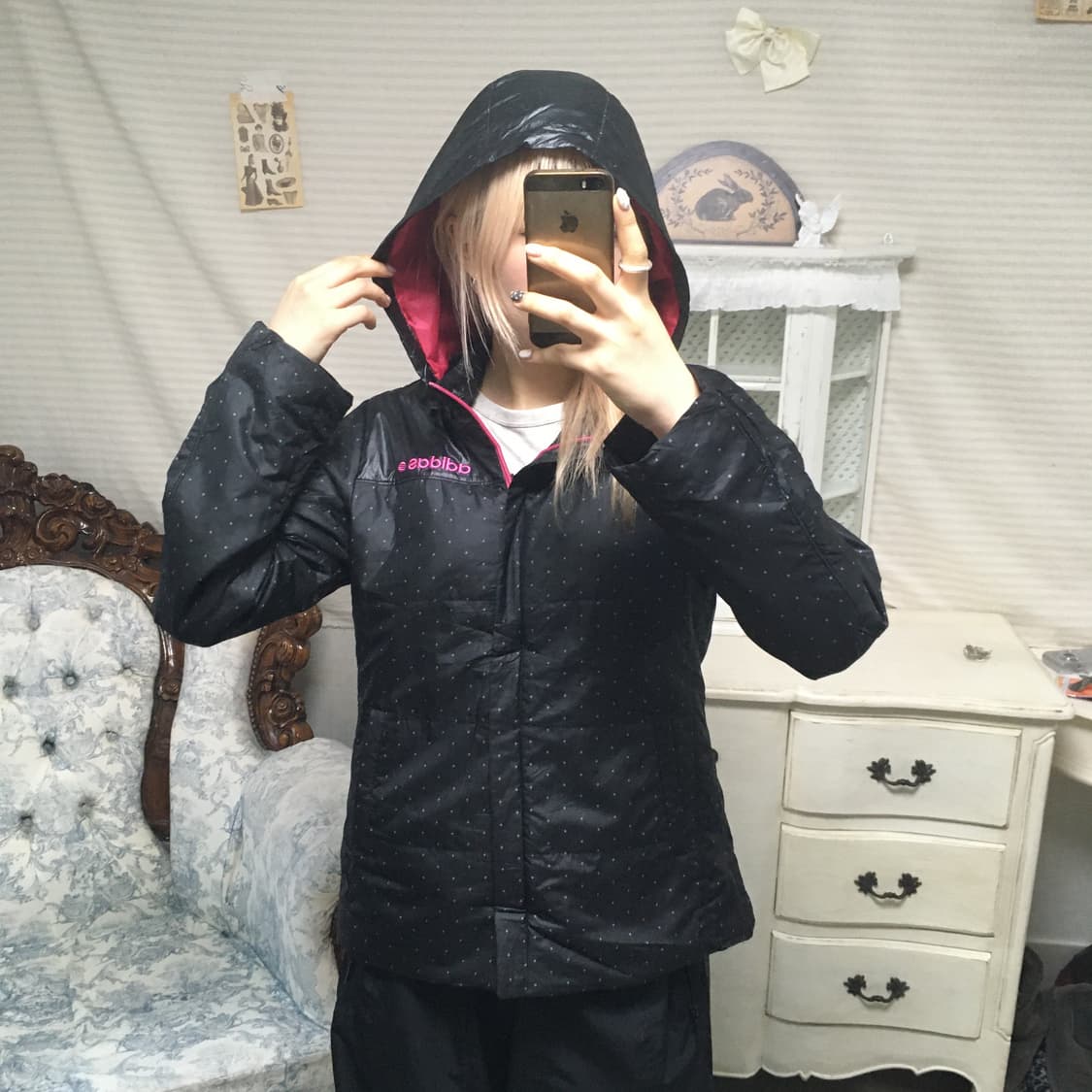 아디다스 블랫 도트 바람막이 점퍼 상품이미지2