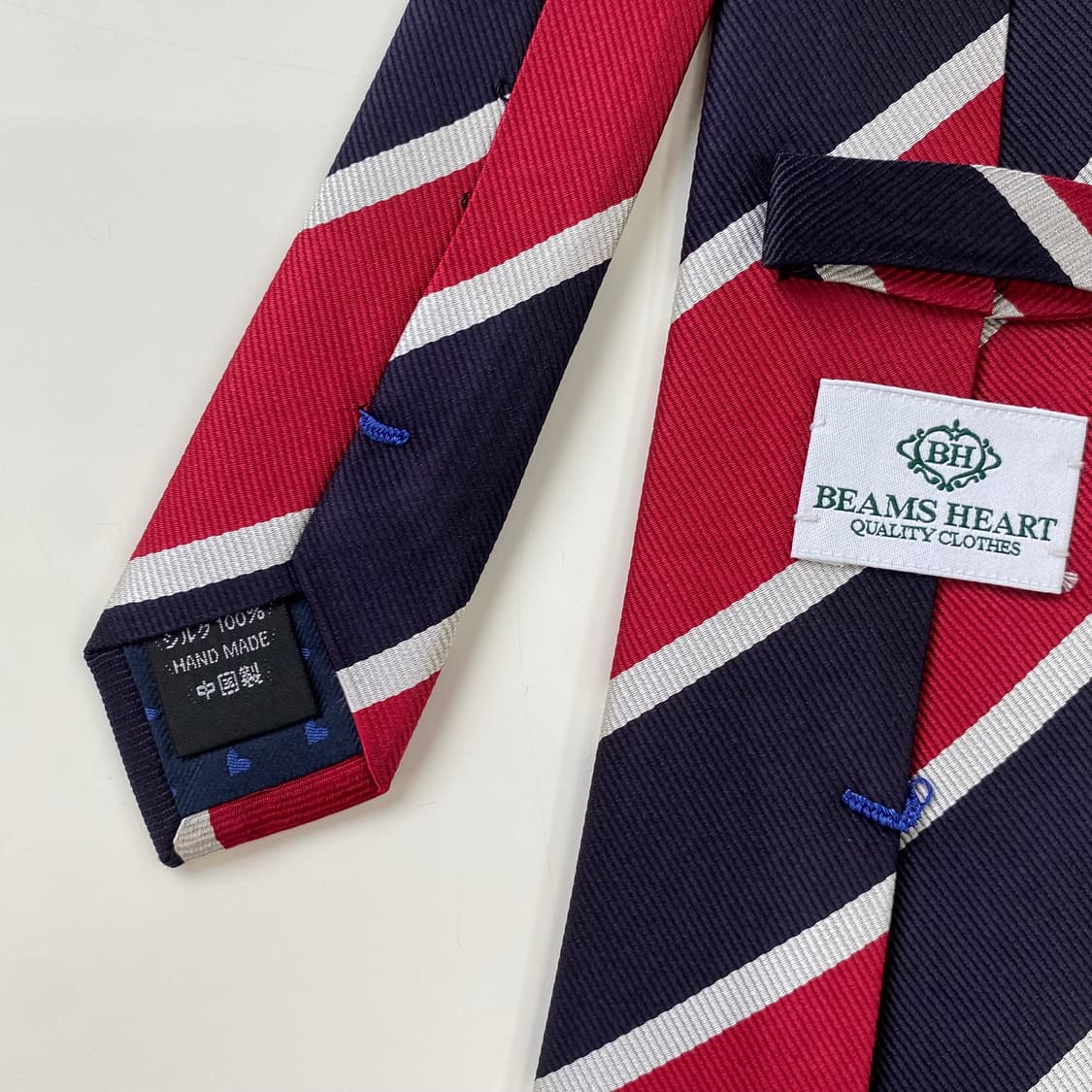 빔즈하트 (BEAMS HEART) 정품 명품 넥타이 8.3cm 상품이미지5