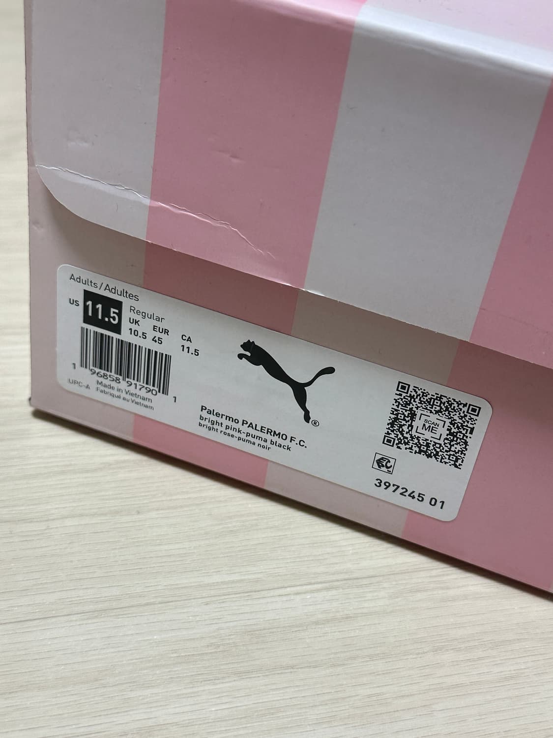 푸마 팔레르모 핑크 새제품 295 상품이미지5