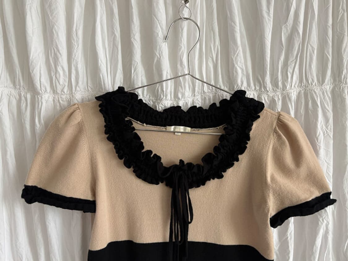 ruffle collar knit top 상품이미지3