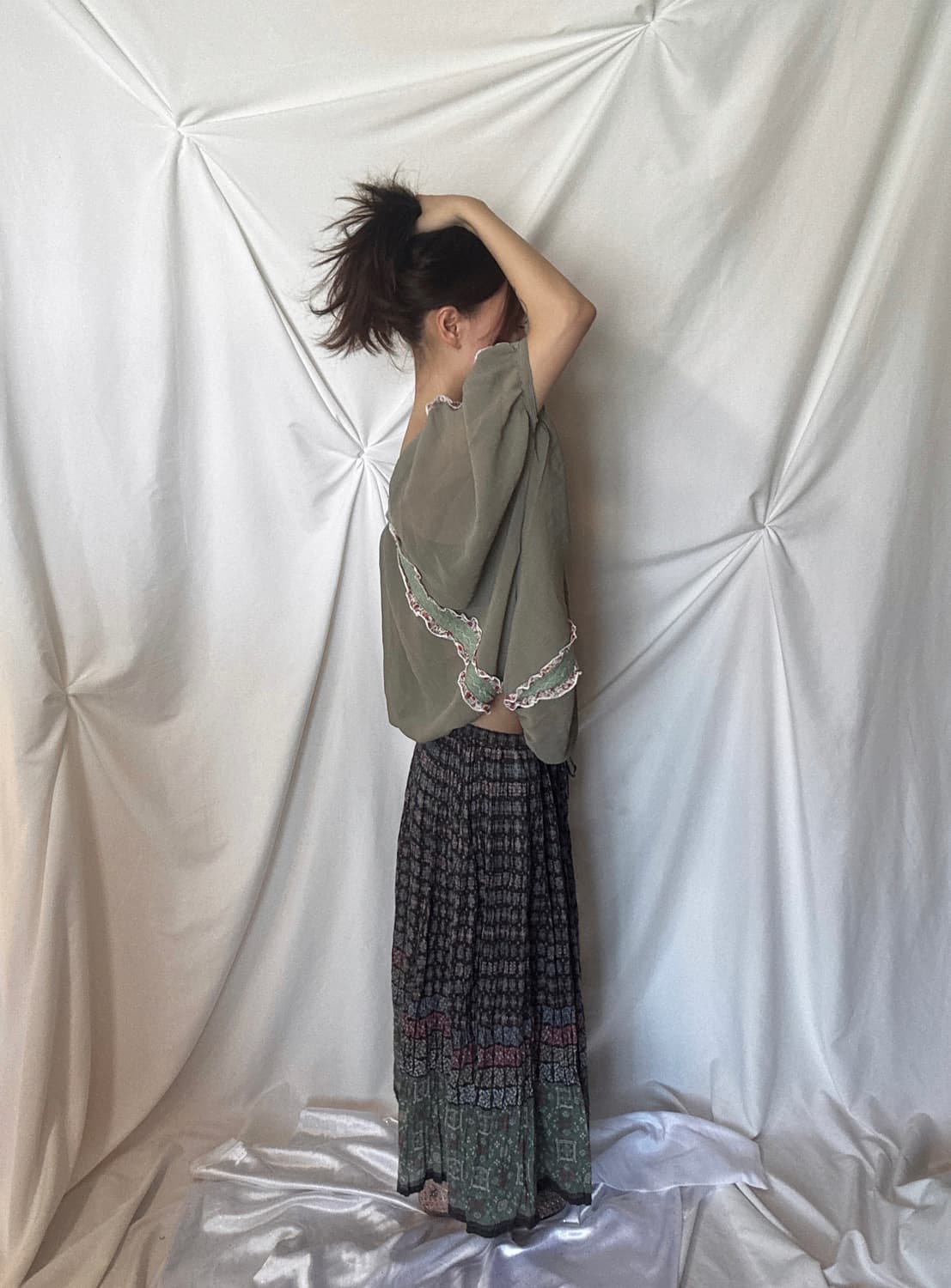 잔꽃 레이스 탑 상품이미지2