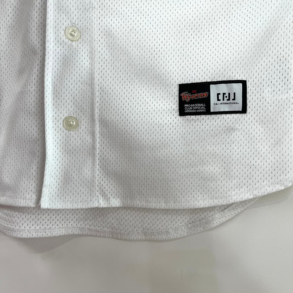 SK와이번스 노마킹 홈 야구 유니폼 상품이미지5