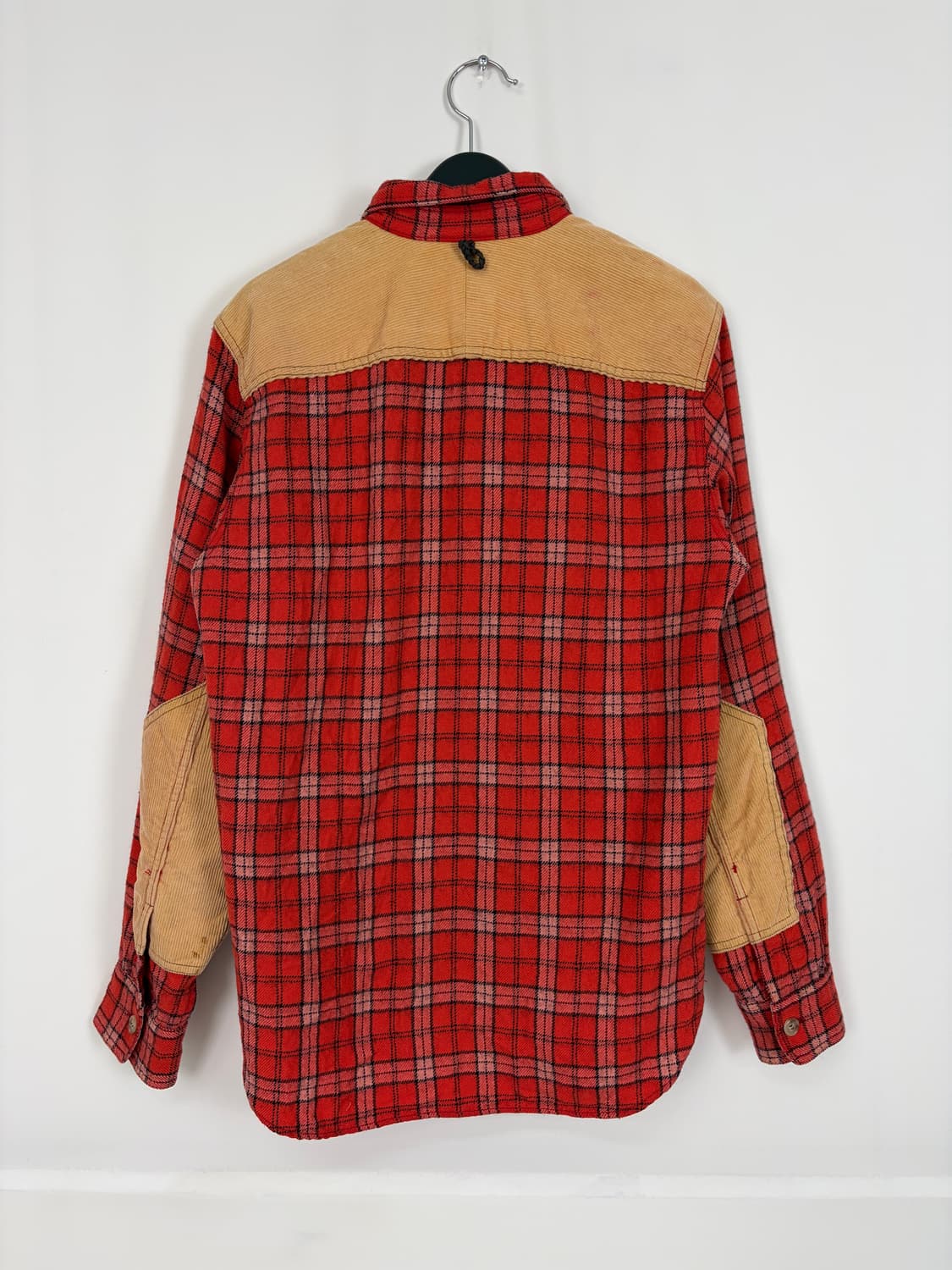 a297) 준야와타나베 x 꼼데가르송 패치워크 플란넬셔츠 상품이미지6