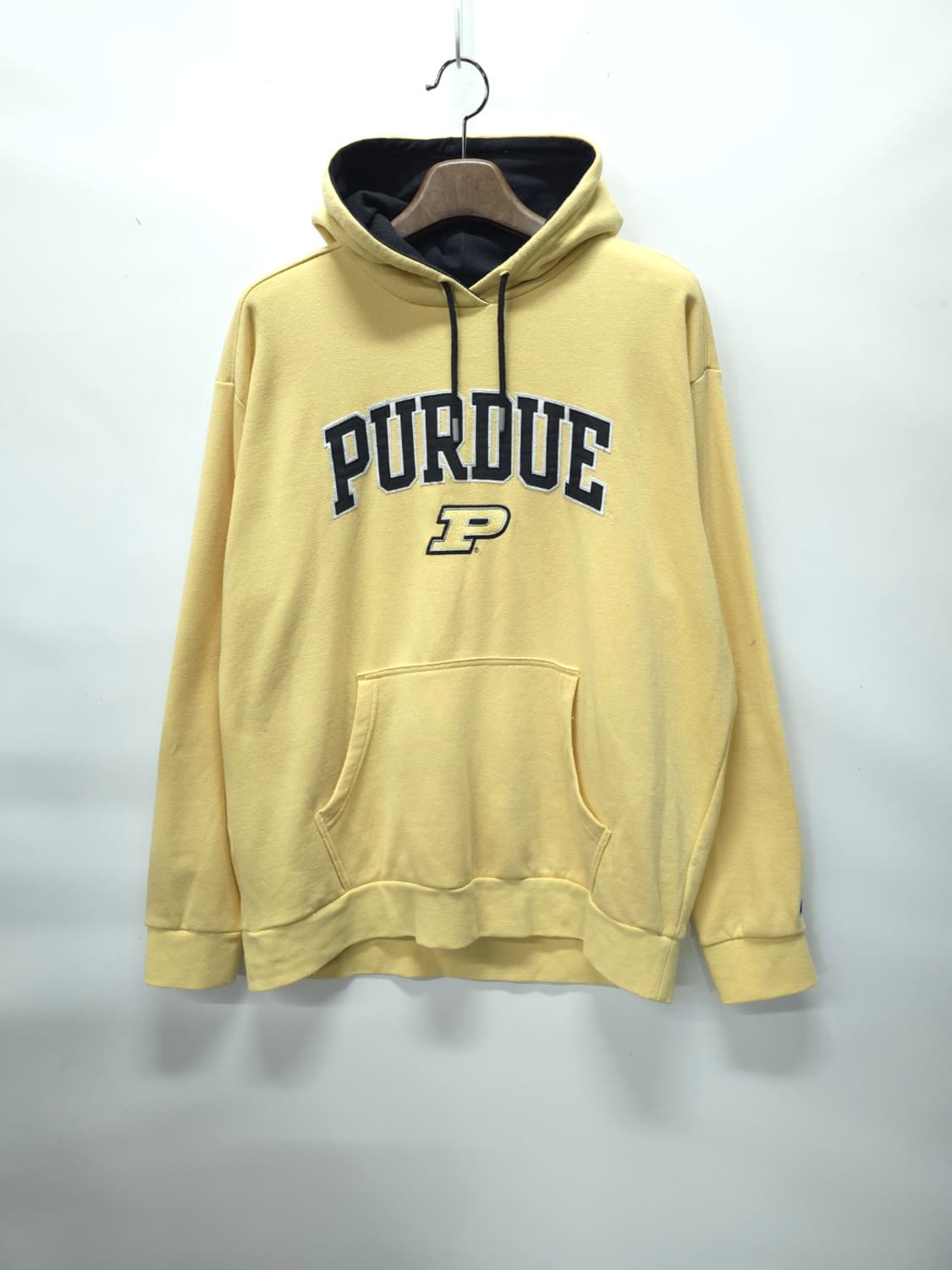 (빅사이즈) 챔피온 퍼듀 자수 로고 옐로우 후드티 (110~115) 상품이미지1