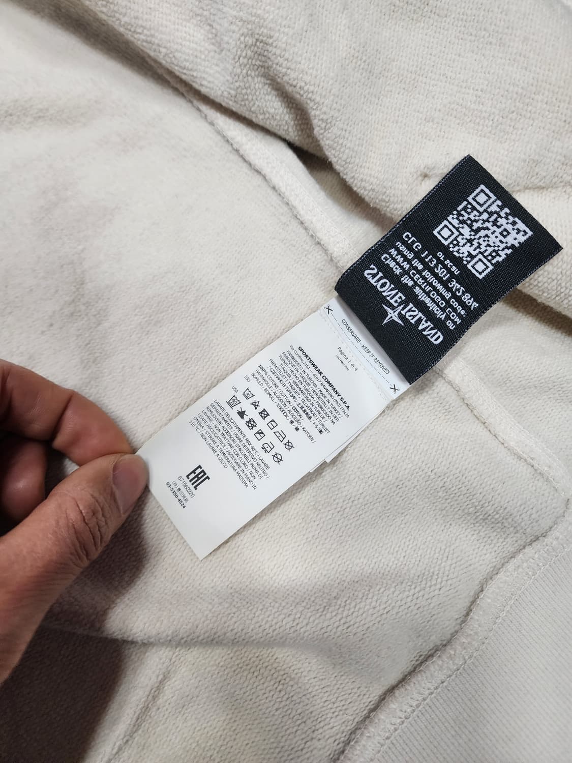 스톤아일랜드 와펜 패치 후드 풀 집 L사이즈 상품이미지6