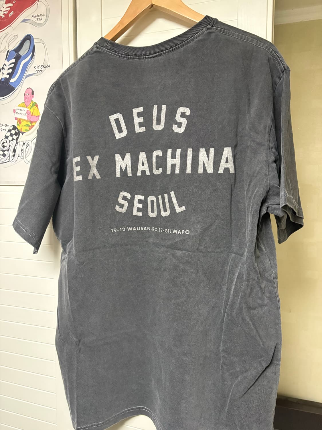 데우스 피그먼트 다잉 반팔 차콜?(L) 상품이미지2