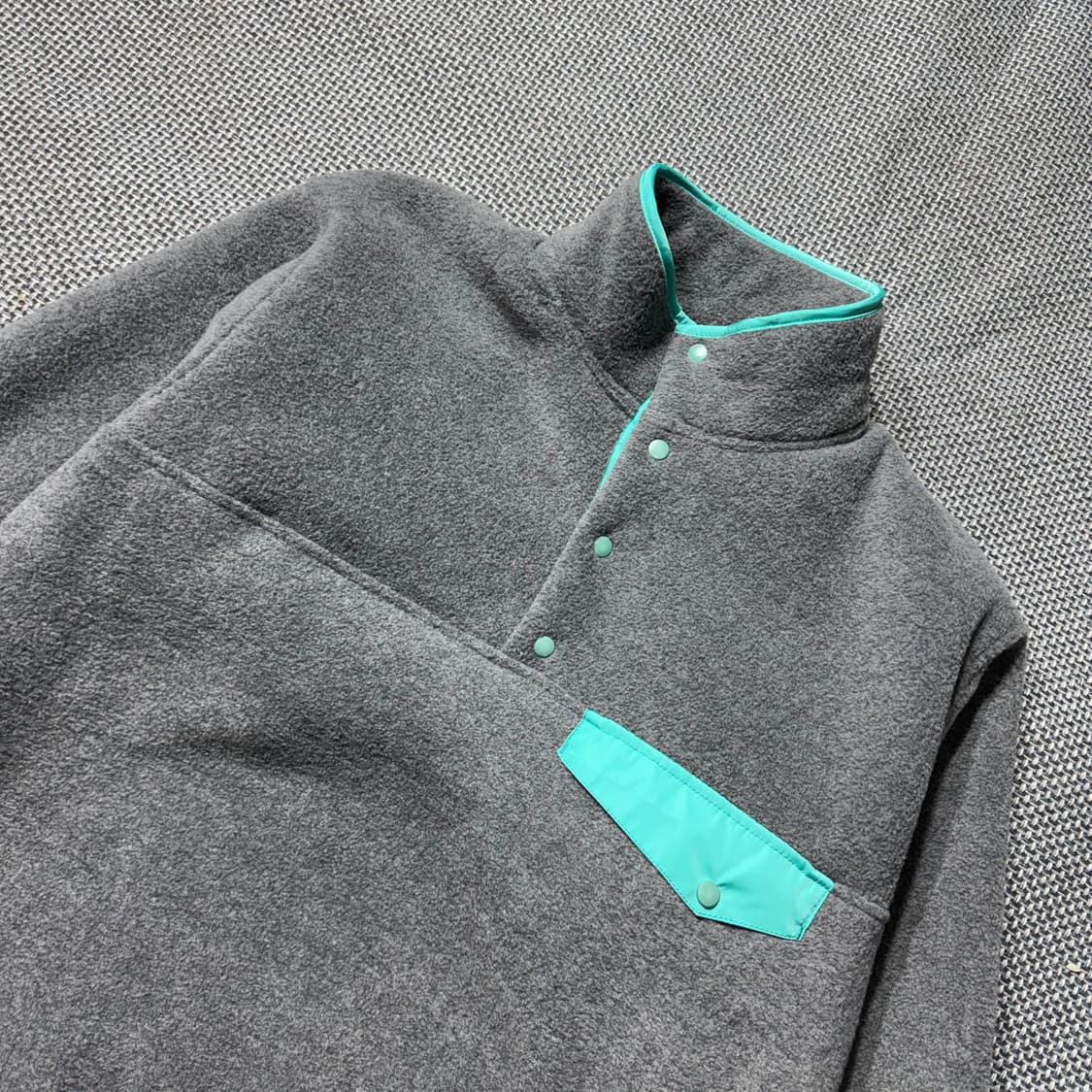 (새상품) 빈티지 아웃도어 플리스 스냅티 상품이미지3