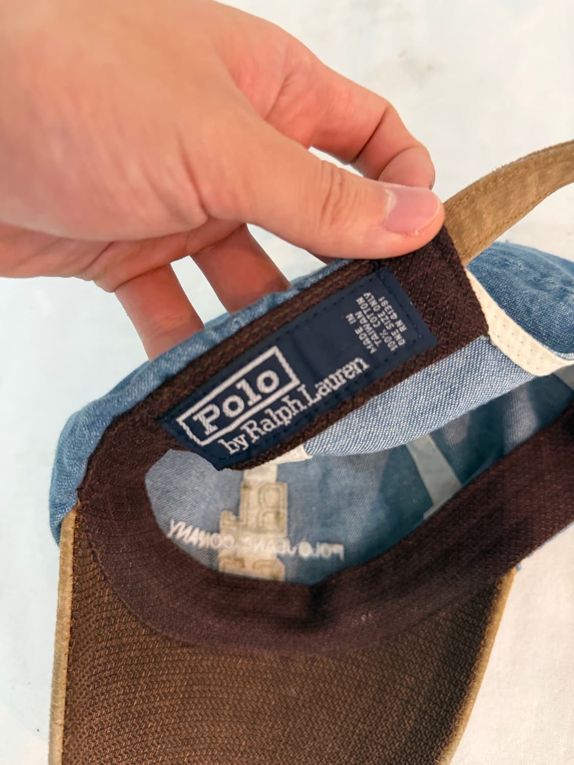 00s 폴로 랄프로렌 폴로진스 데님 자수 볼캡 상품이미지5