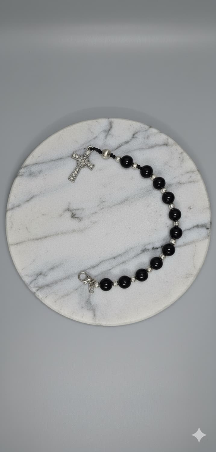 💎 핸드메이드 천연 원석 묵주 키링 상품이미지1