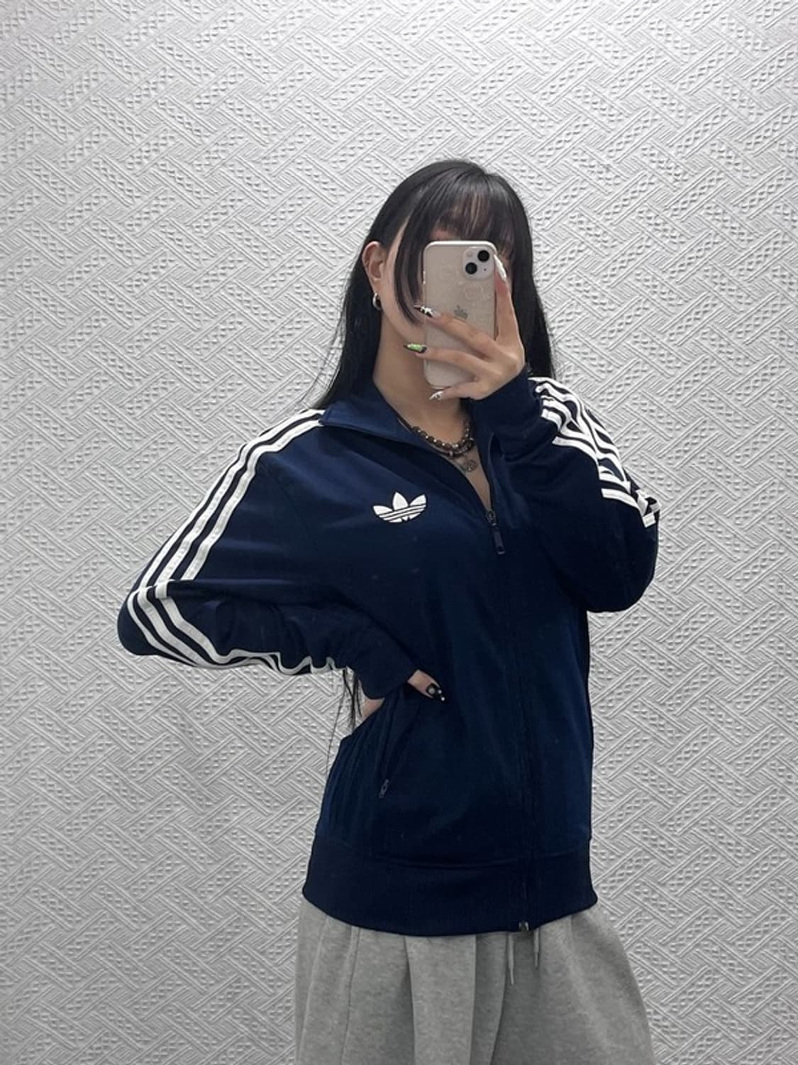 아디다스 파이어버드 올드스쿨 네이비 져지 집업 95 C08735 상품이미지1