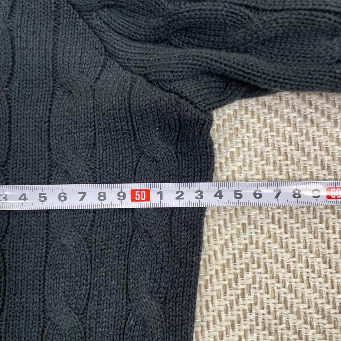 폴로 랄프로렌 블랙 케이블 니트 XL 상품이미지7