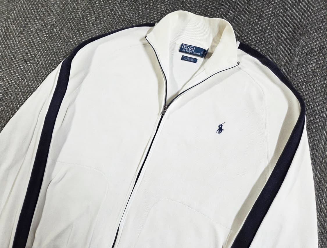 폴로 랄프로렌 화이트 트랙탑 집업 자켓 상품이미지5