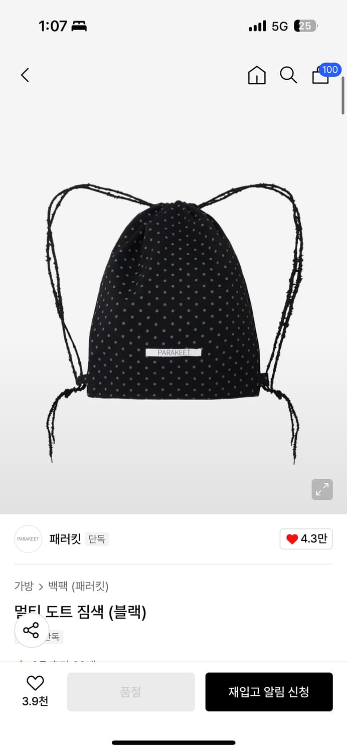 패러킷 멀티 도트 상품이미지1