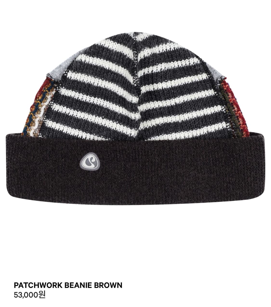 코이세이오 패치워크 비니 브라운 상품이미지1
