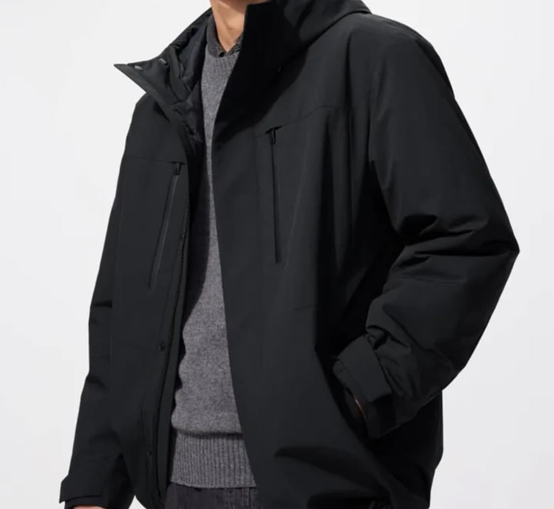 [L] 유니클로 하이브리드다운 파카 패딩 상품이미지1