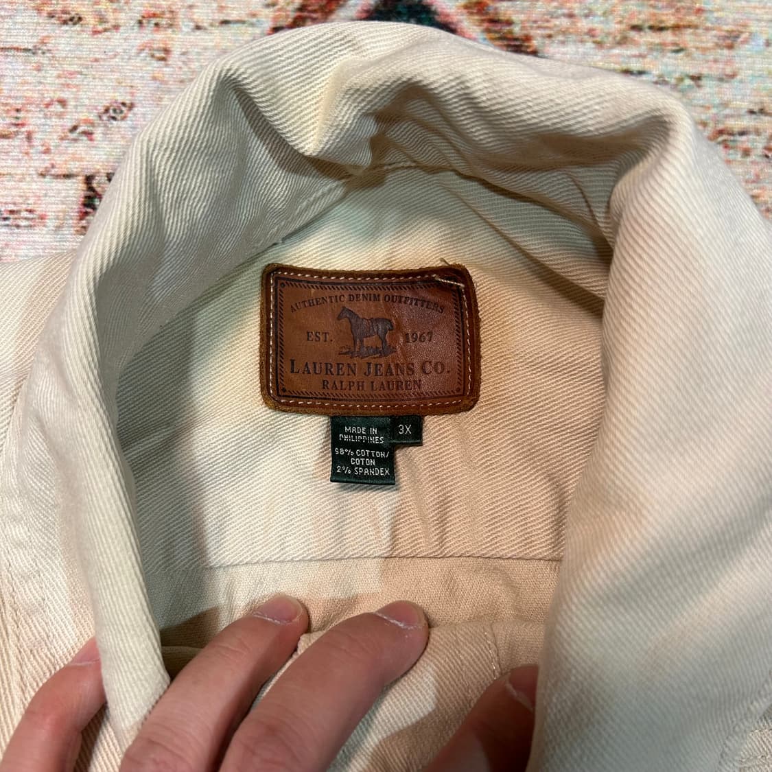 [XL] 로렌 랄프로렌 베이지 데님자켓  상품이미지4