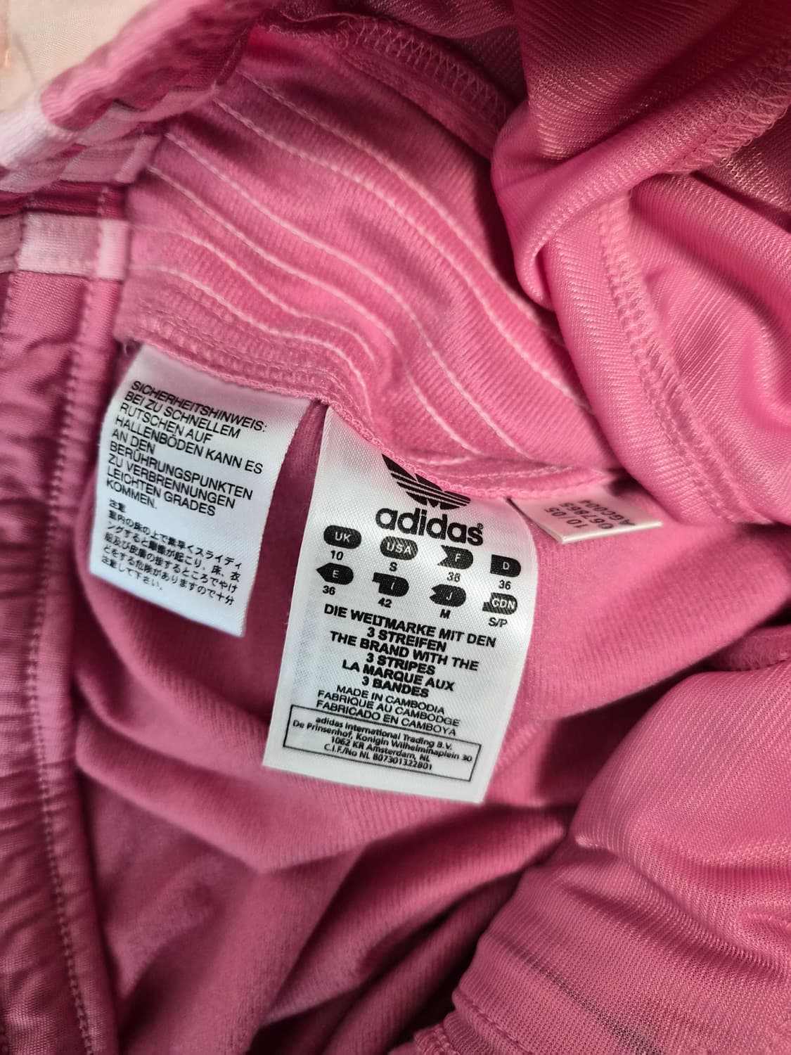 아디다스 핑크색 삼선 트레이닝 바지 상품이미지5