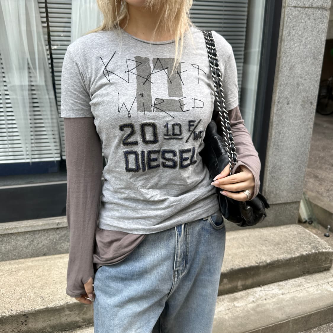 00s 빈티지 디젤 반팔 티셔츠 상품이미지7