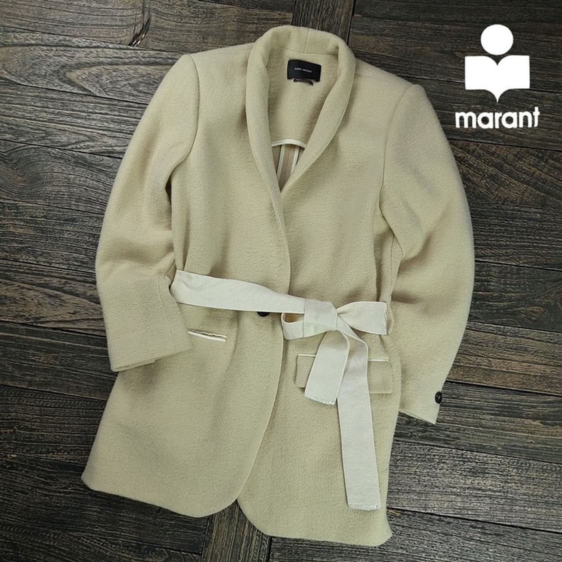 [이자벨마랑] 울 블랜디드 벨티드 모직 코트 자켓 P01489 상품이미지1