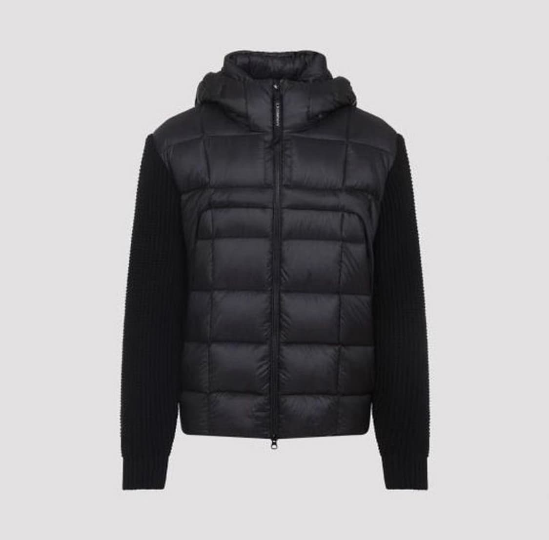 M Cp컴퍼니 메리노 울 믹스드 풀 집 고글 스웨터 블랙 패딩 판매 상품이미지1