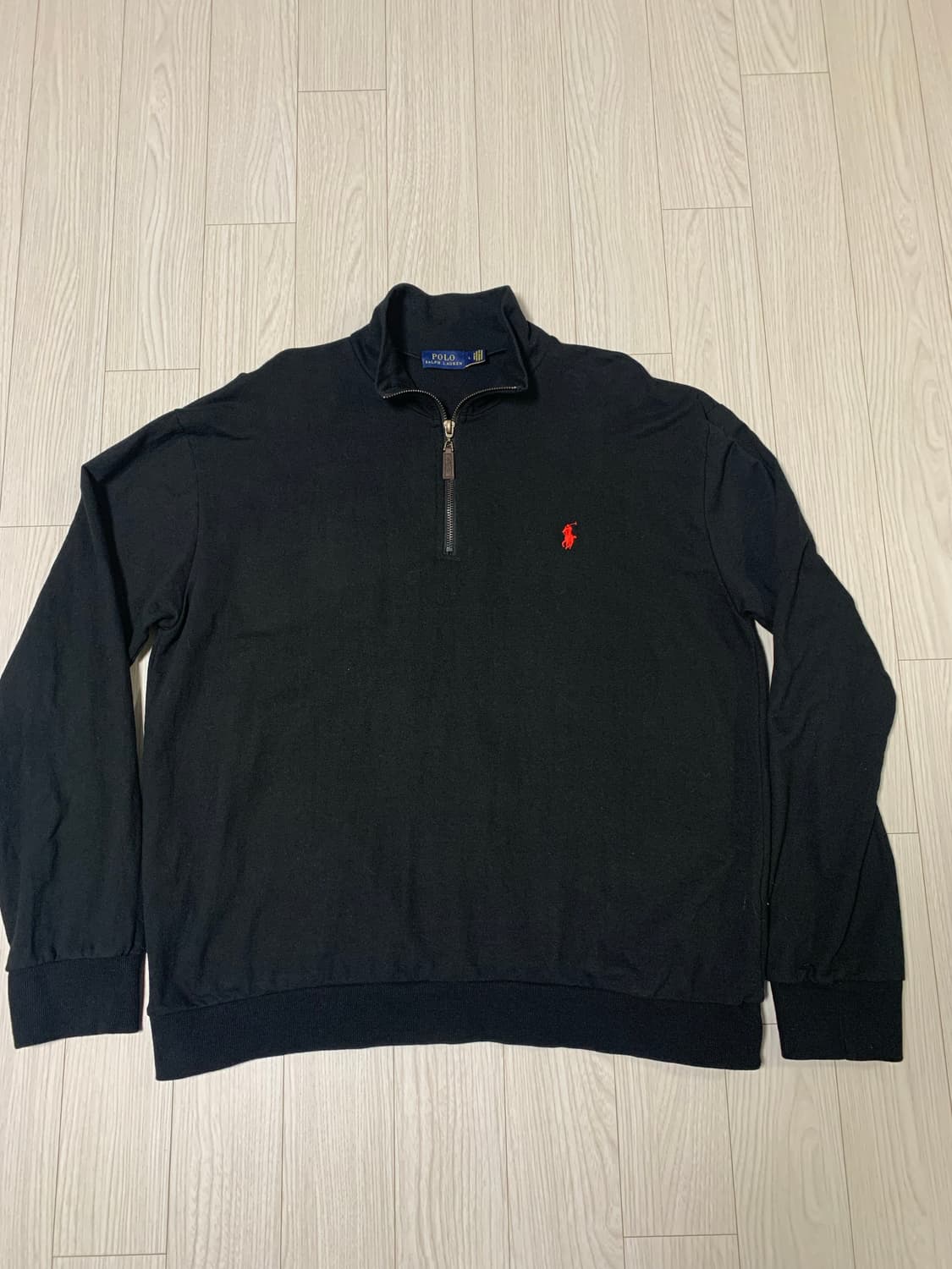 폴로 랄프로렌 하프집업 블랙 긴팔티 상품이미지1