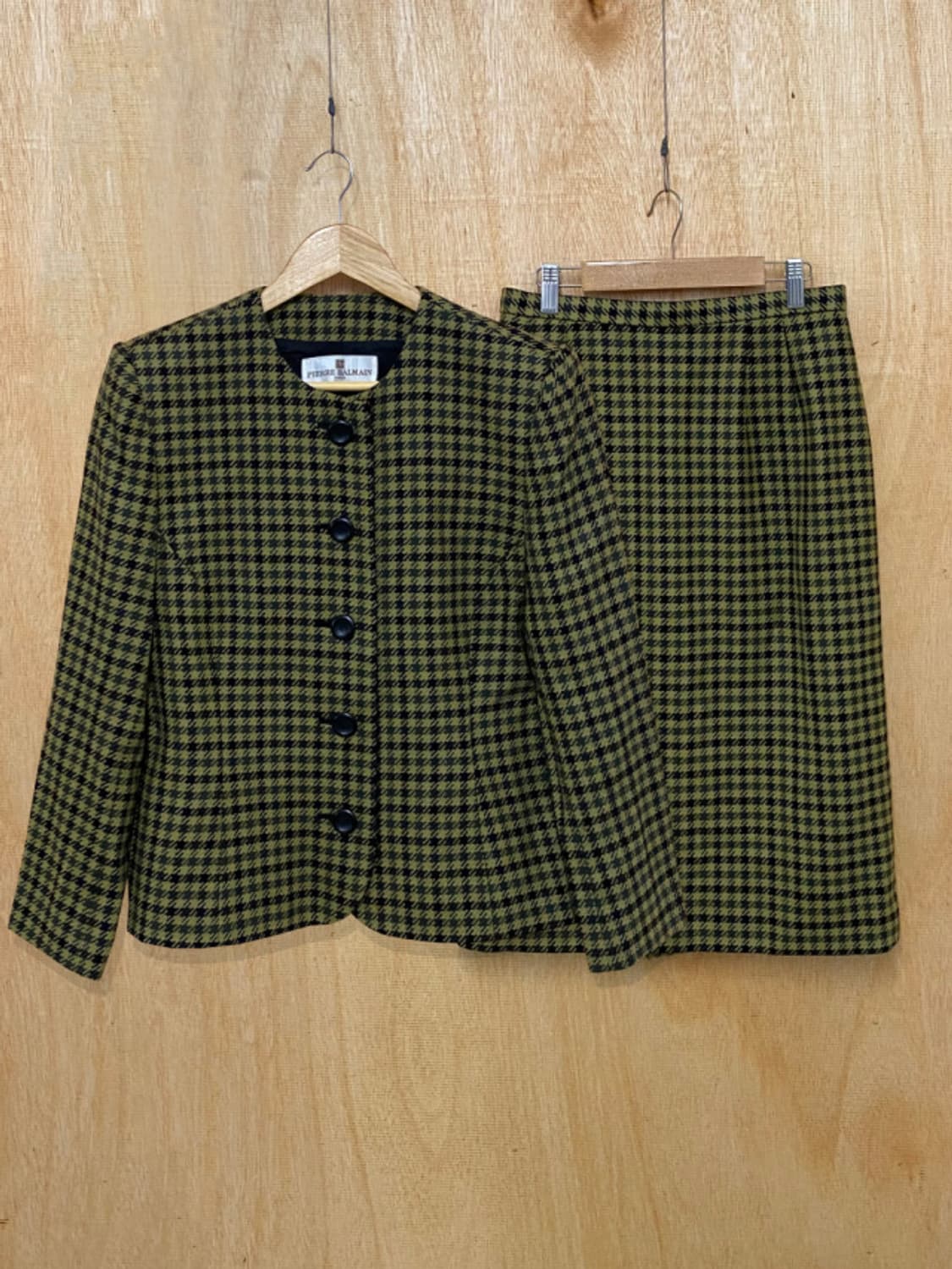 80's BALMAIN gun club check set up 상품이미지3