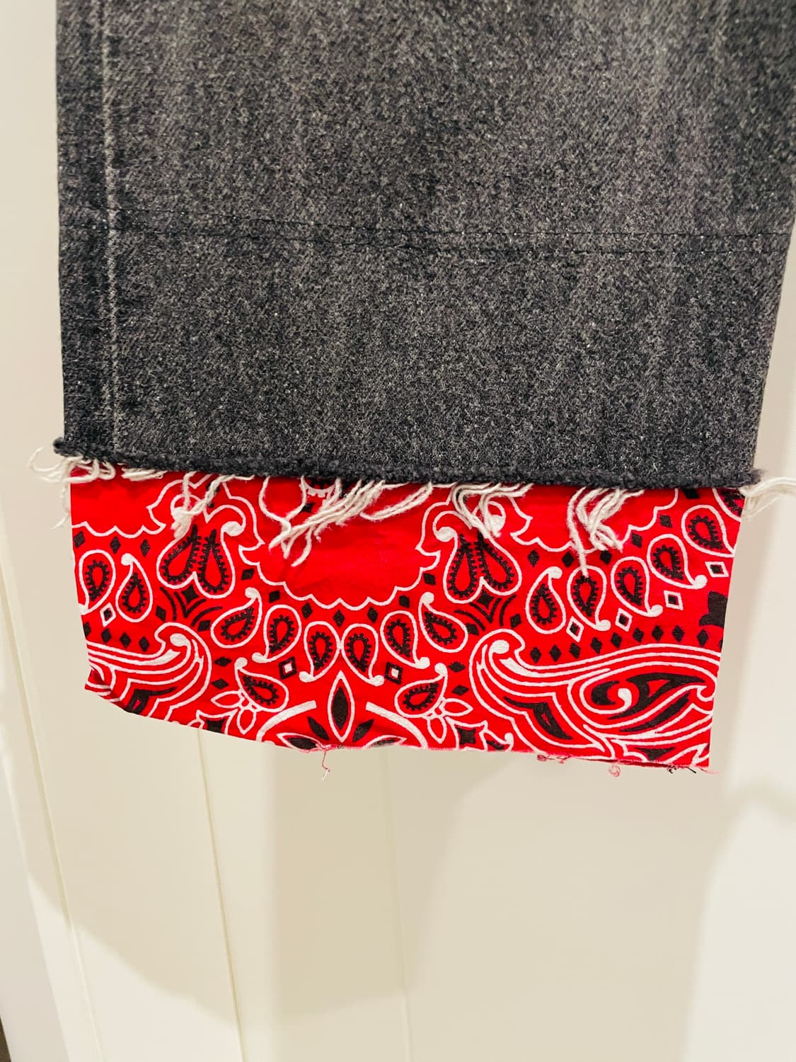 OLDPARK BANDANA TAIL JEANS BLACK 상품이미지5