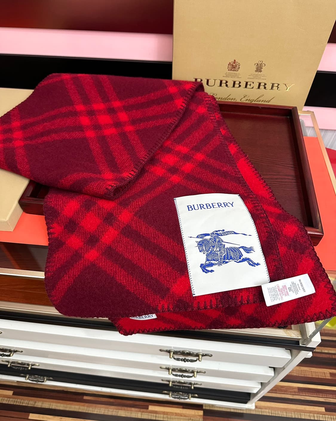 버버리 리버서블 스카프 100% 램스울
 상품이미지3