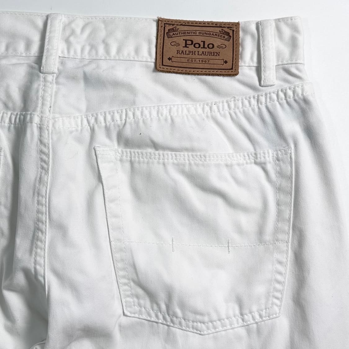 폴로 랄프로렌 화이트 코튼 팬츠 상품이미지5