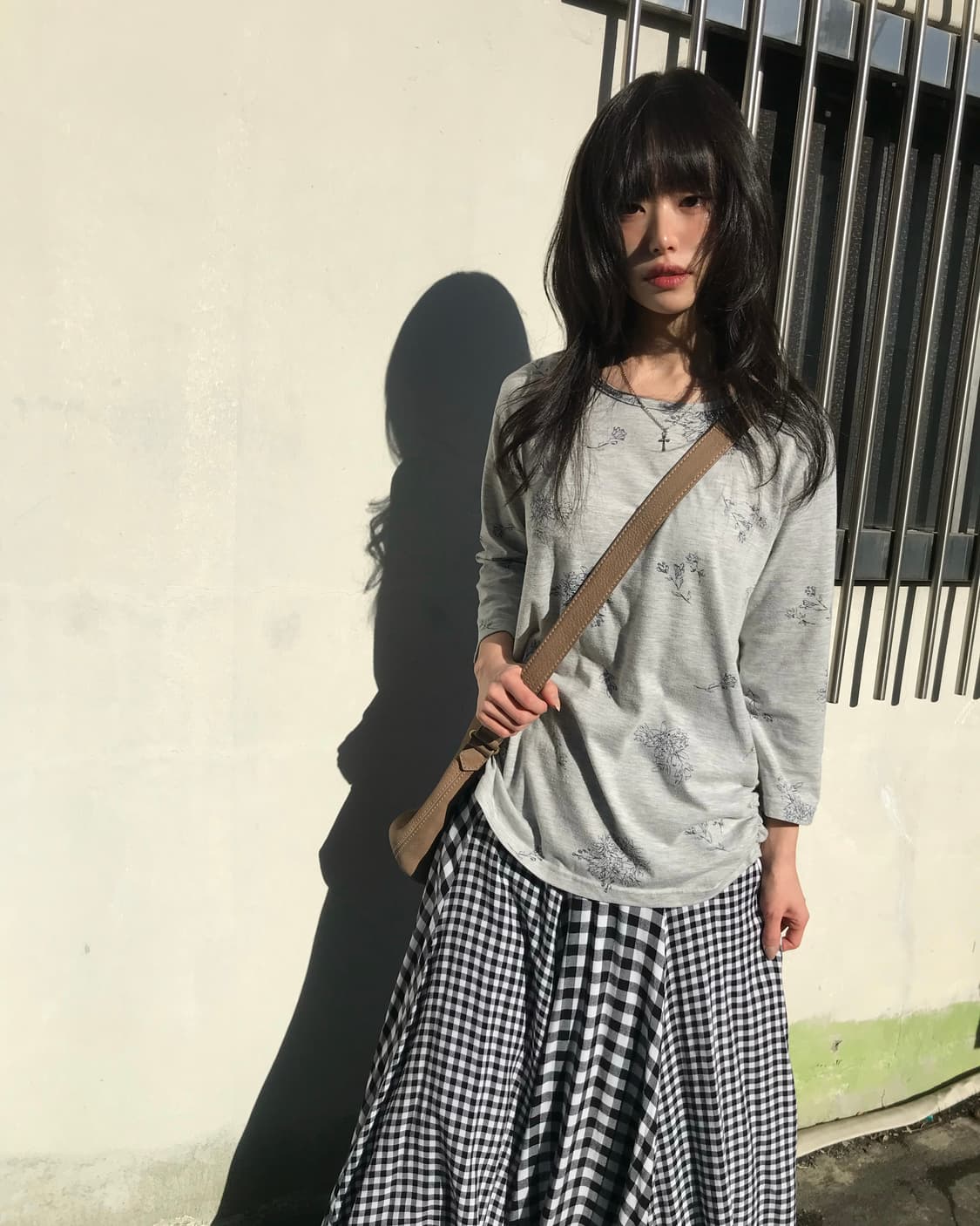 빈티지 그레이 셔링 롱 슬리브 상품이미지5