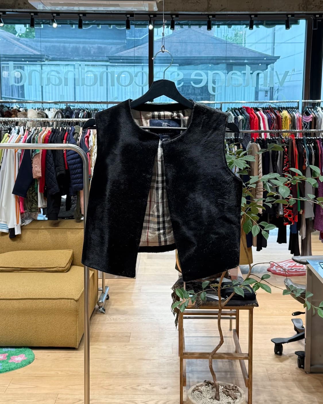 버버리 블랙 송치 베스트 자켓 상품이미지1