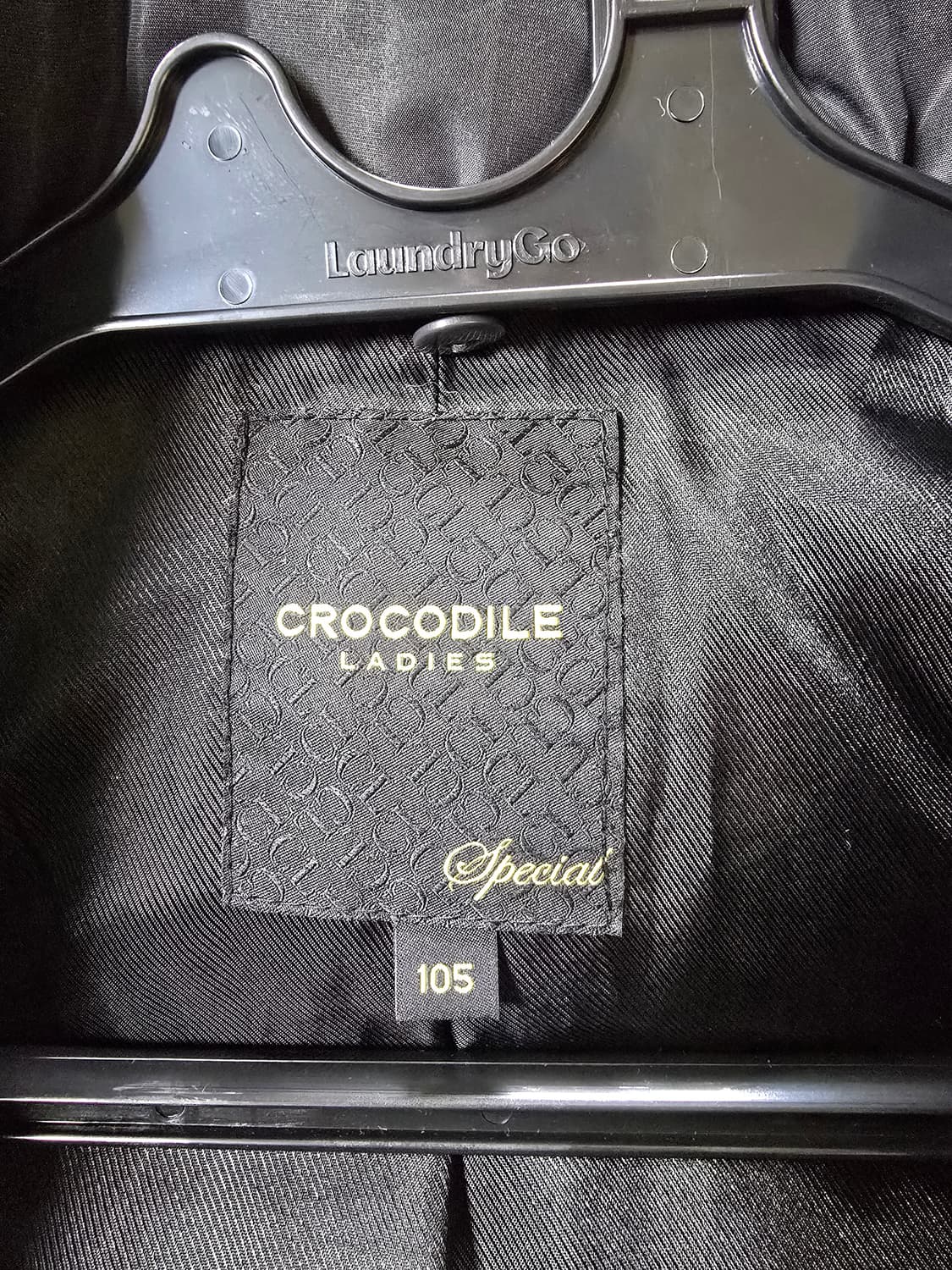 크로커다일 후드 퍼 롱패딩 블랙 (1330) 상품이미지3