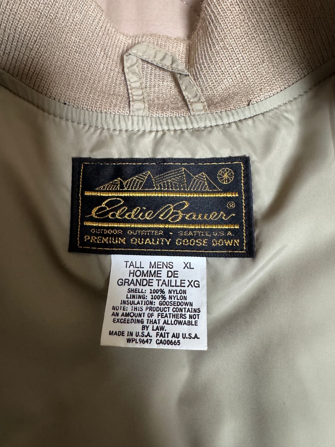 80s Eddie Bauer goose down vest(XL) 110 상품이미지3